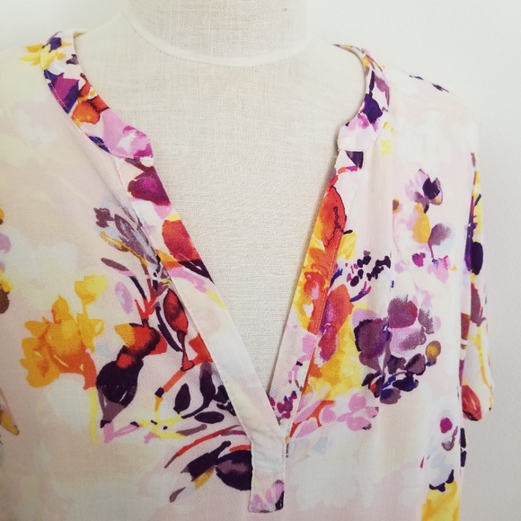 Torrid Rayon Slub Hi-Lo Short Sleeve Blouse Size 1X - Picture 5 of 12